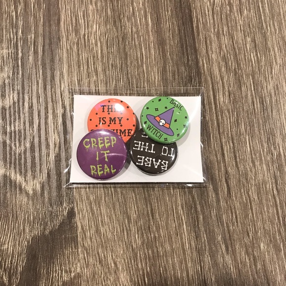 Halloween Button Pin Set - Picture 3 of 3